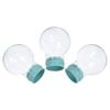 3PCS DIY Clear Water Globe 45mm Empty Glass Dome Jar  Fillable Christmas Snow Globe with Rubber Cap for Wedding Home Store Decor