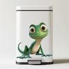 Creative Green Lizard Wall Stickers, Removable Self-Adhesive Decals for Kids Room & Living Room Decor