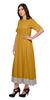 Moomaya Solid Casual Cotton Dress For Women A-Line Long Maxi Kurti Women