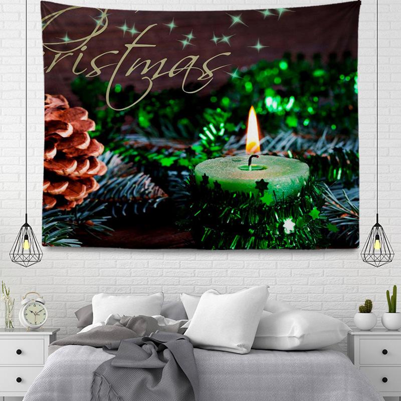Seria wiszących gobelinów z tkaniny w stylu bożonarodzeniowym