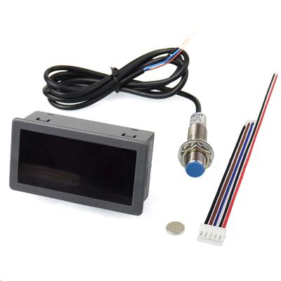 1 Adet Takometre 4 Dijital Kırmızı Led Takometre Rpm Hız Ölçer Hall Anahtarı Sensörü ile