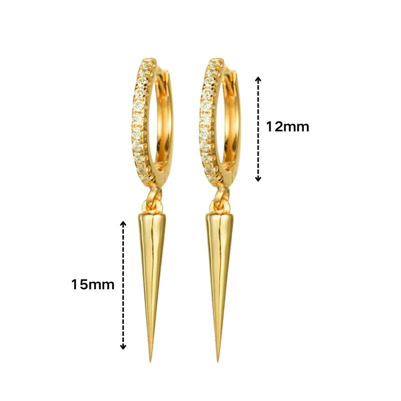 925 Silver Needle Square Pendant Hoop Earrings Vintage Gold Earrings For Women Shell Pendant Earring Fashion Jewelry Accessories