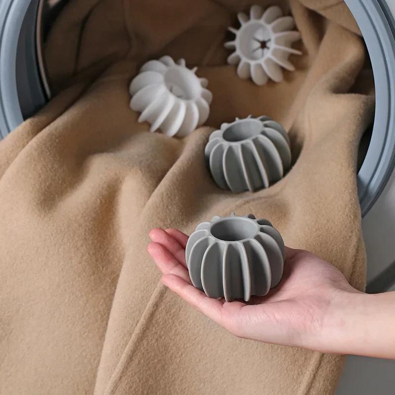 10pcs Reusable Silicone Laundry Ball for Pet Hair Removal Clothes & Lint Hair Catcher for Washing Machines