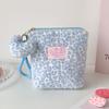 Winter Vintage Hand-held Plush Leopard-print Makeup Bag for Girls, Portable Skincare Storage Bag for Students, Small-sized Toiletry Bag for Students