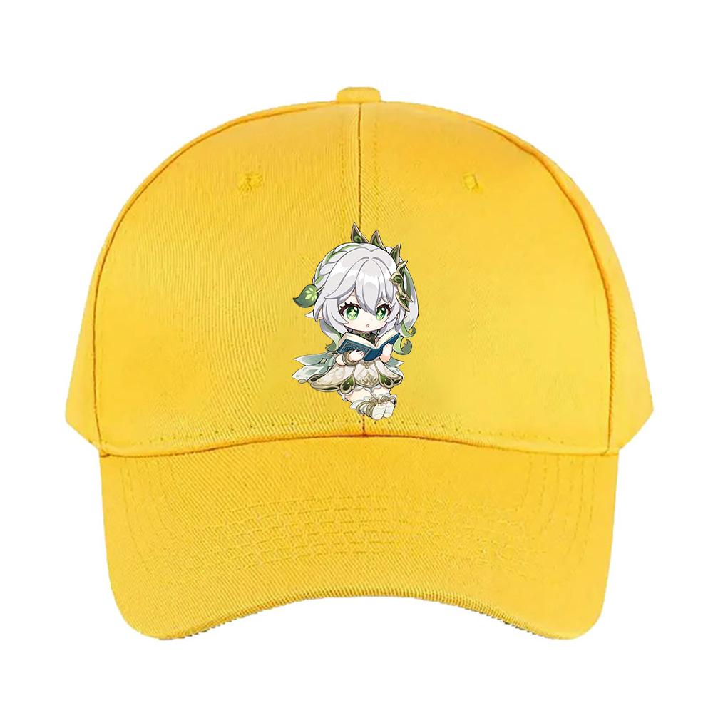 Genshin Impact Nahida Cute Cap Summer Woman Man Adult Casual Fashion Casual Adjustable Hiking Fishing Hat Sun Hat