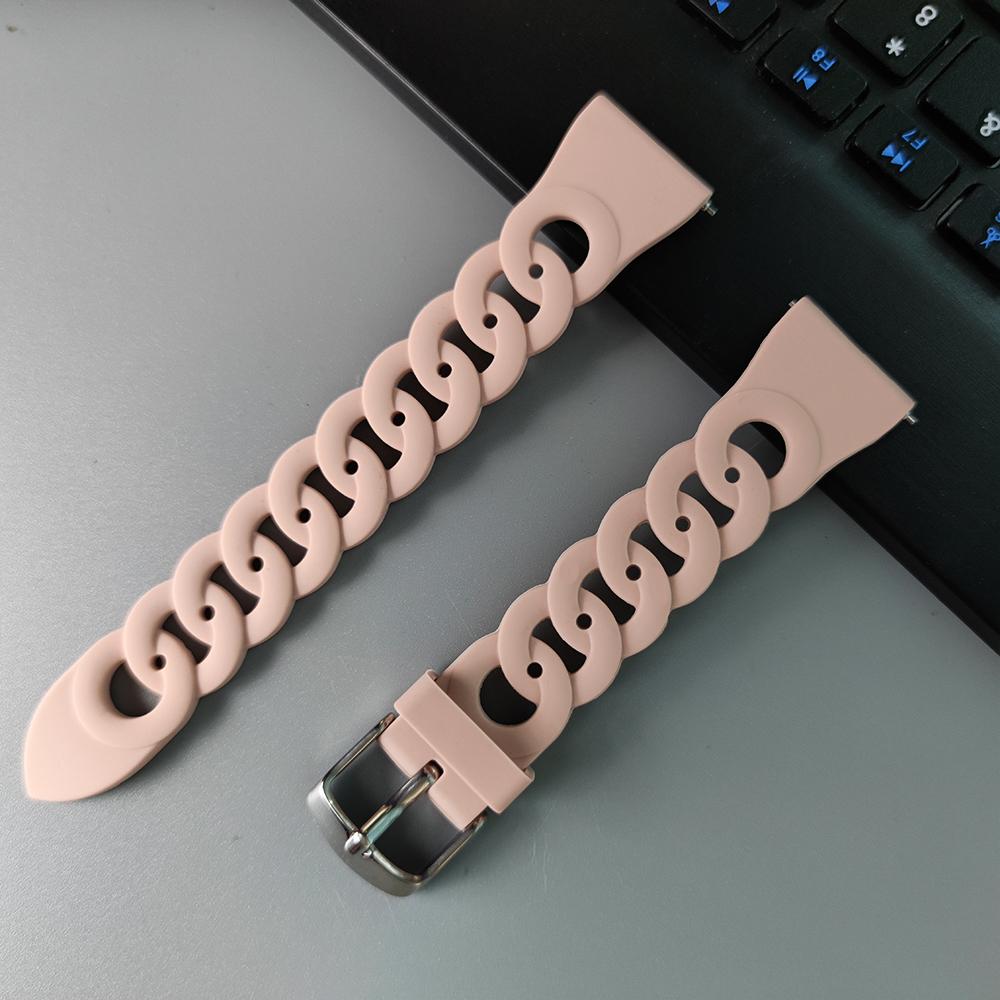 20mm/22mm Silicone band For Amazfit bip/6/5/GTR 4/3 Pro 42mm/47mm/GTR2/stratos 2/3 Watch Bracelet Amazfit GTS 4/2/2e Mini straps