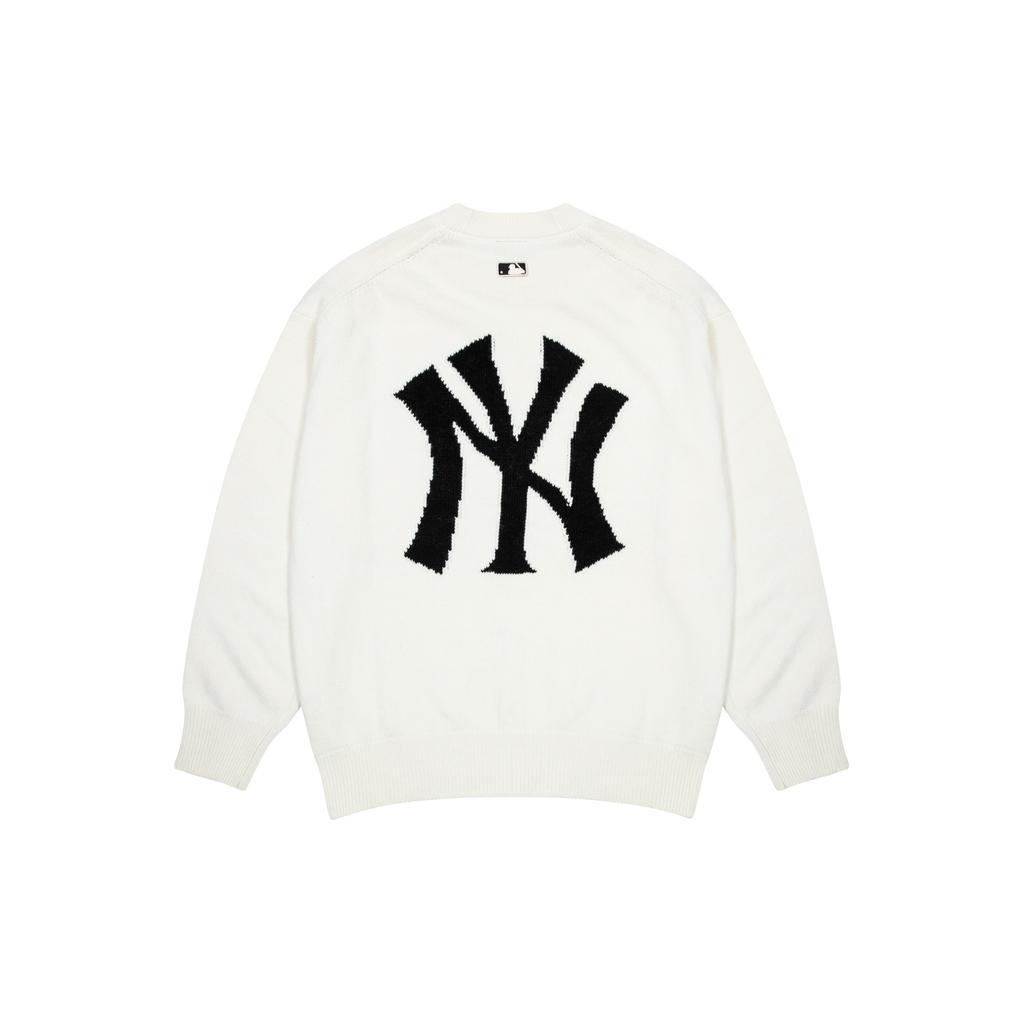 New MLB New York Yankees Sweaters Unisex Cream 3AKPB0126-50CRS