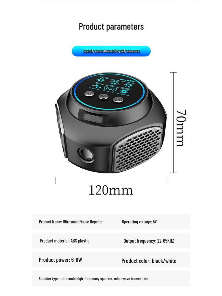 High-Power Ultrasonic Insect and Mouse Repellent Device