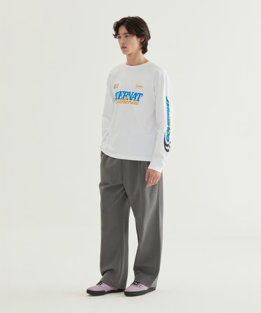 COVERNAT C Logo Semi-Wide Sweatpants Charcoal