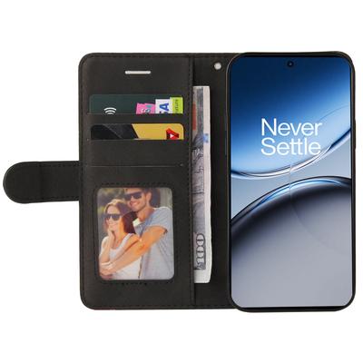 For OnePlus Nord 4 Leather Case Wallet Stand Color Splicing Phone Cover