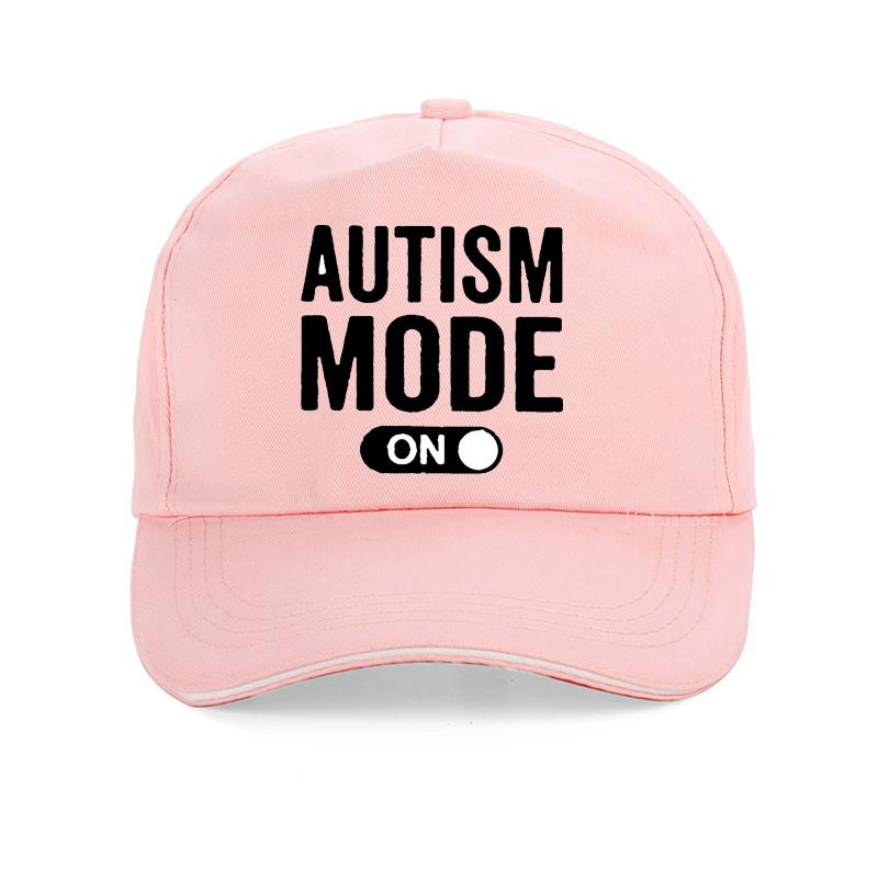Lustige Beste Autismus-Modus An Hut Unisex Damen Grafik Baumwolle Baseballkappe Harajuku Pop Y2K Sommer Trucker Snapback Hüte Knochen