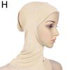 Women Hat Cover Cap HeadWrap Scarf Muslim Turban Muslim Hijab Clothing Accessories Pure Color Soft Lady
