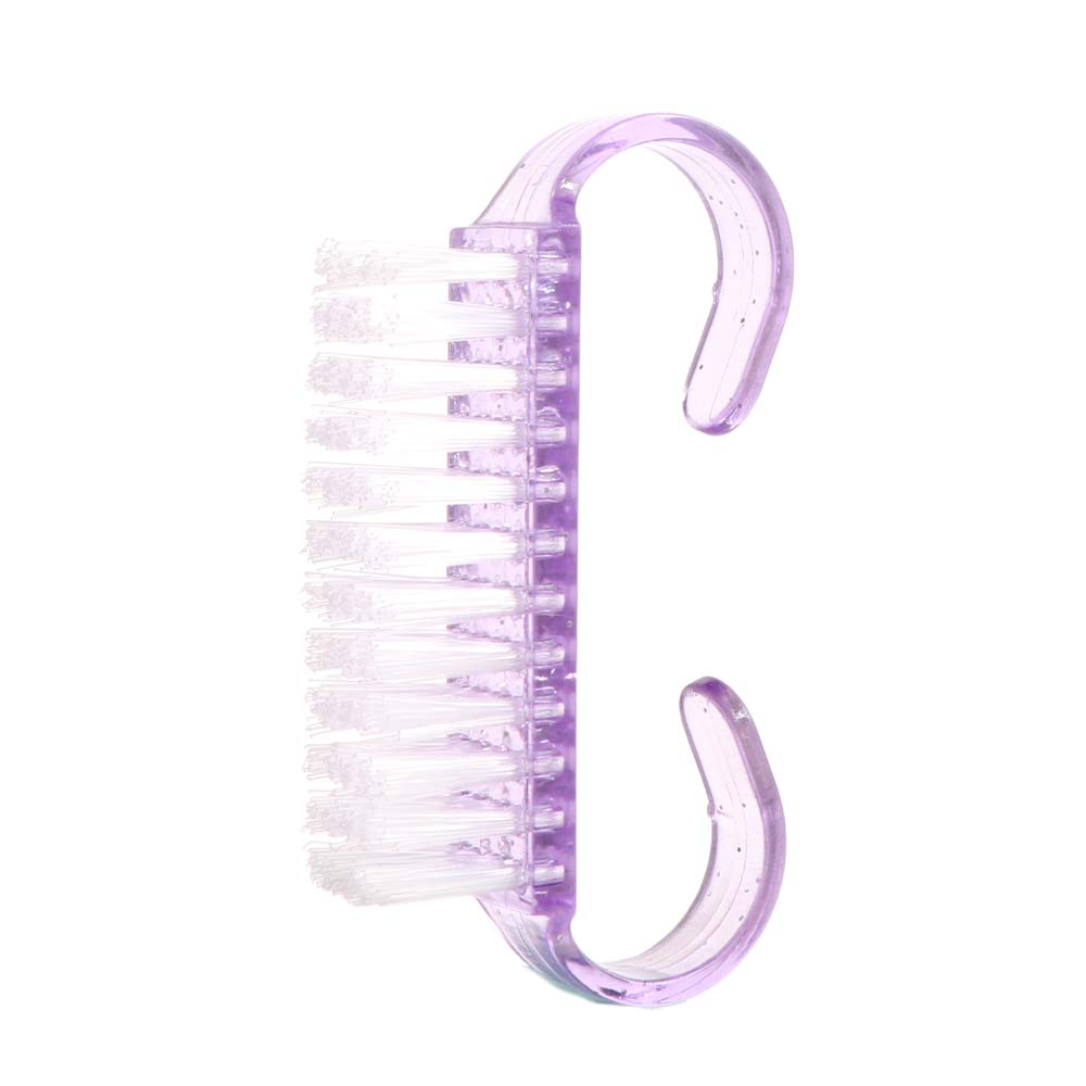 4PCS/SET Soft Bristles Nail Cleaner Plastic Pedicure Brush Acrylic Nail Brush Tools Nail Technician