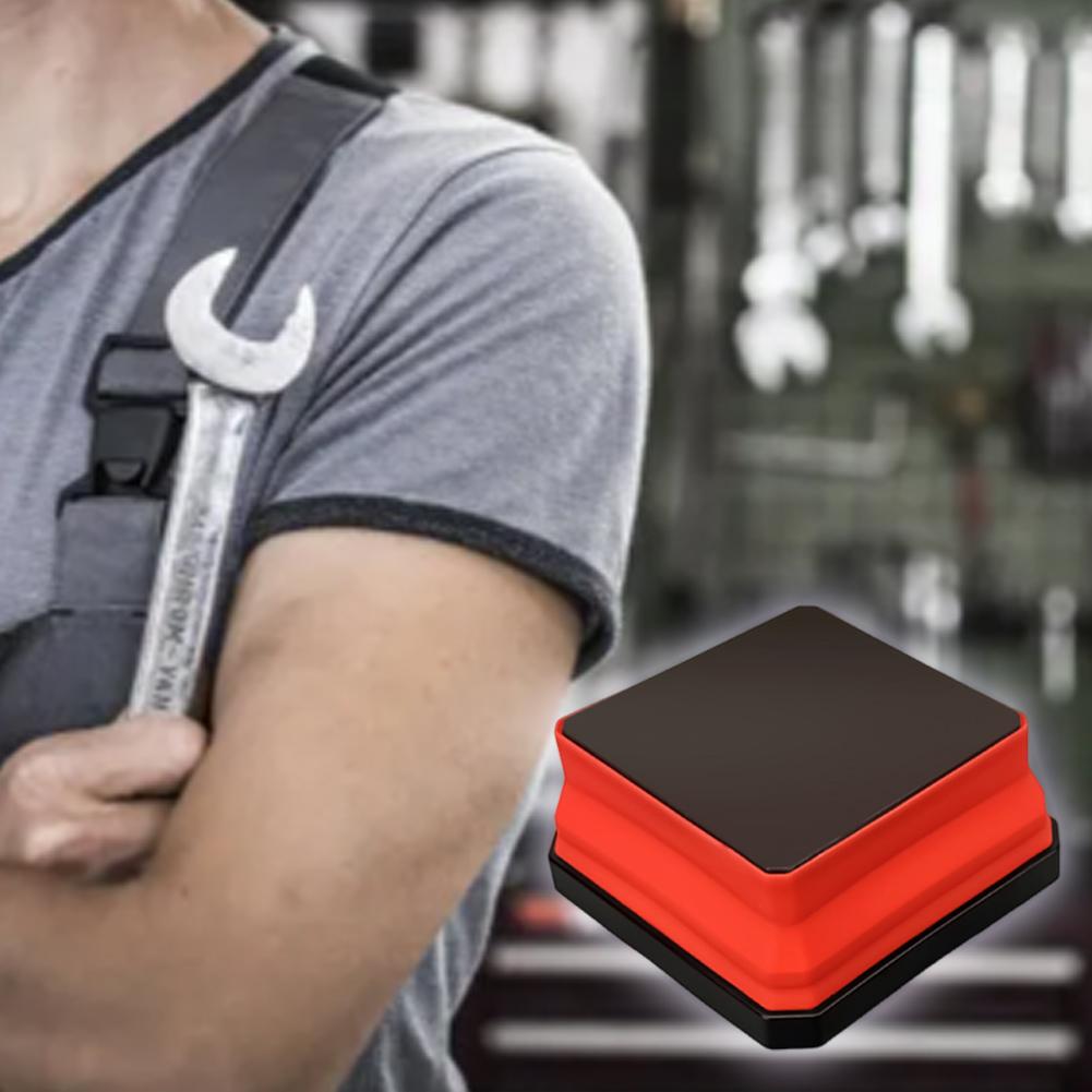 2 PCS Collapsible Magnetic Screw Tray Square Silicone Bowls with Magnetic Base Tool Organizer Stores and Organizes Small Parts