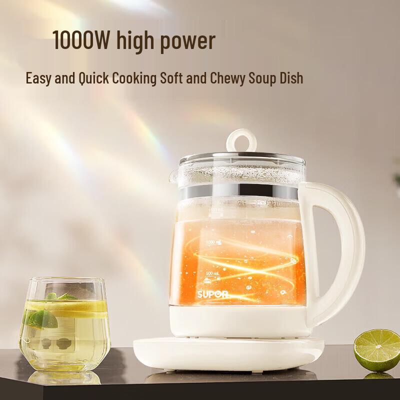 SUPOR 1.5L Inteligentny Szklany Czajnik Wellness