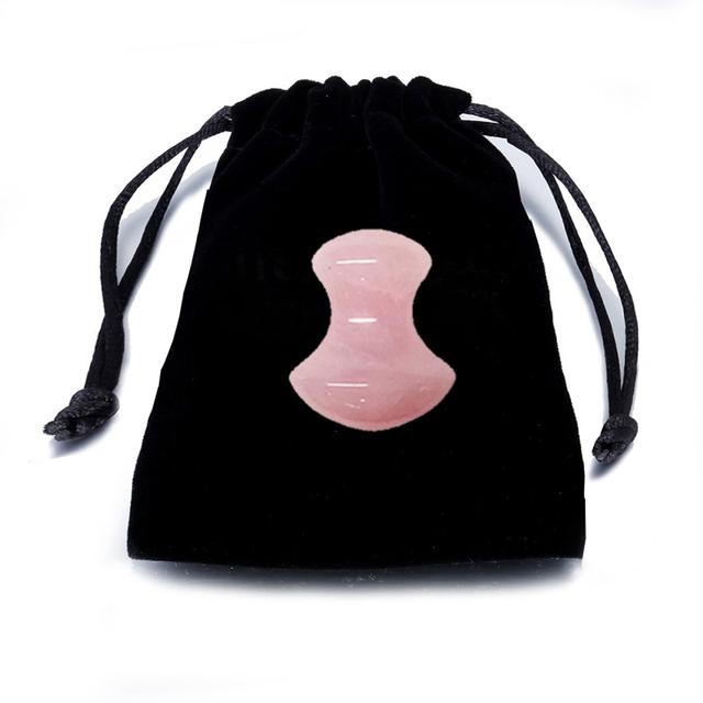 Natürliches Rosenquarz Gua Sha Schabmassagegerät Pilzform Kristall Guasha Stein Für Spa Entspannende Meditation Massagegerät