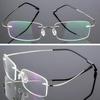 Ultralight Frameless Eyeglasses Titanium Alloy TR90 Glasses Frame Men High Quality Super Stretch Metal Temple Eyeglasses Frame