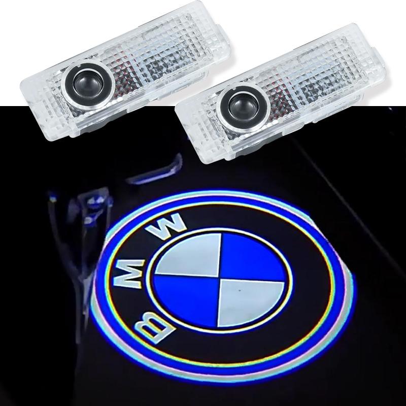 For BMW M X1 X3 2Pcs LED Car Door logo Projector Lamp Welcome Light For BMW M 3 5 6 7 1 Series Z4 X1 X3 X4 X5 X6 Emblem E46 E36 E34 F10 E90 F30 CVA1