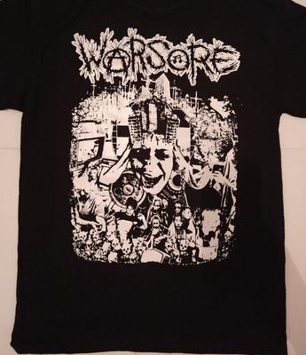 Vintage Warsore Musikband Schwerer Baumwollstoff Schwarz Alle Größen Herren Damen Hemd CM080