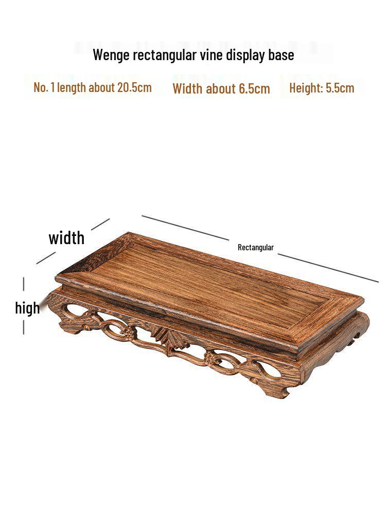 Holzsockel für Vase, Bonsai, Buddha-Statue oder Teekanne