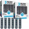 6X Filtr Wkład Filtrujący Do Butelki Dafi Solid Soft - Szare