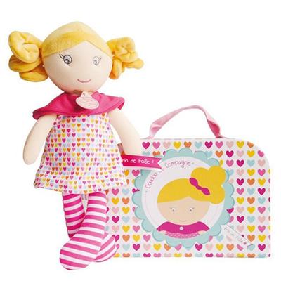 Dudue Company French Emotional Attachment Doll + Hard Case, Chloe (yellow), Korean Baby Products