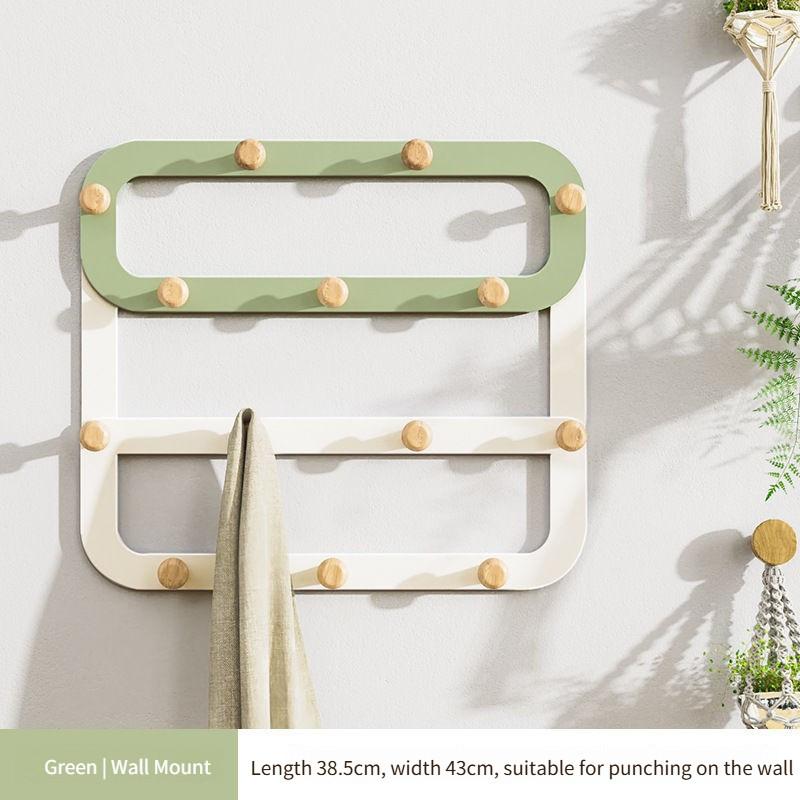 Hanging Clothes Hook Behind The Door No Drilling Installation Multiple Rows Hangers Wall Mount Bedroom Clothes Hook