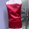 Summer Sleeveless Satin Base Casual Tank Tops Women Pile Collar Sexy Loose Tanks Women's Camis Elegant Slim Fit Simple Female Straps Tank Vest 26559
