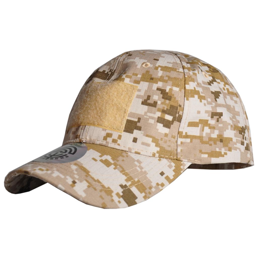 Mesh 6 Panel Snapback Cap Camo Breathable Lightweight Adjustable Rubber Patch Logo Outdoor Summer Fishing Tourist Sports