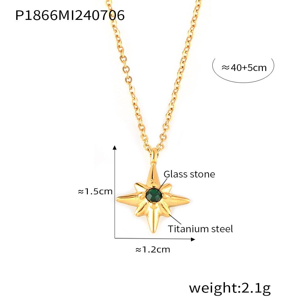 

Подвеска Wind Classic Octagram, ожерелье на ключицу, простой женский дизайн, многослойное ожерелье Wind