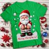 Frohe Weihnachten Herren und Damen Weihnachtsmann Weihnachts-T-Shirt #MC