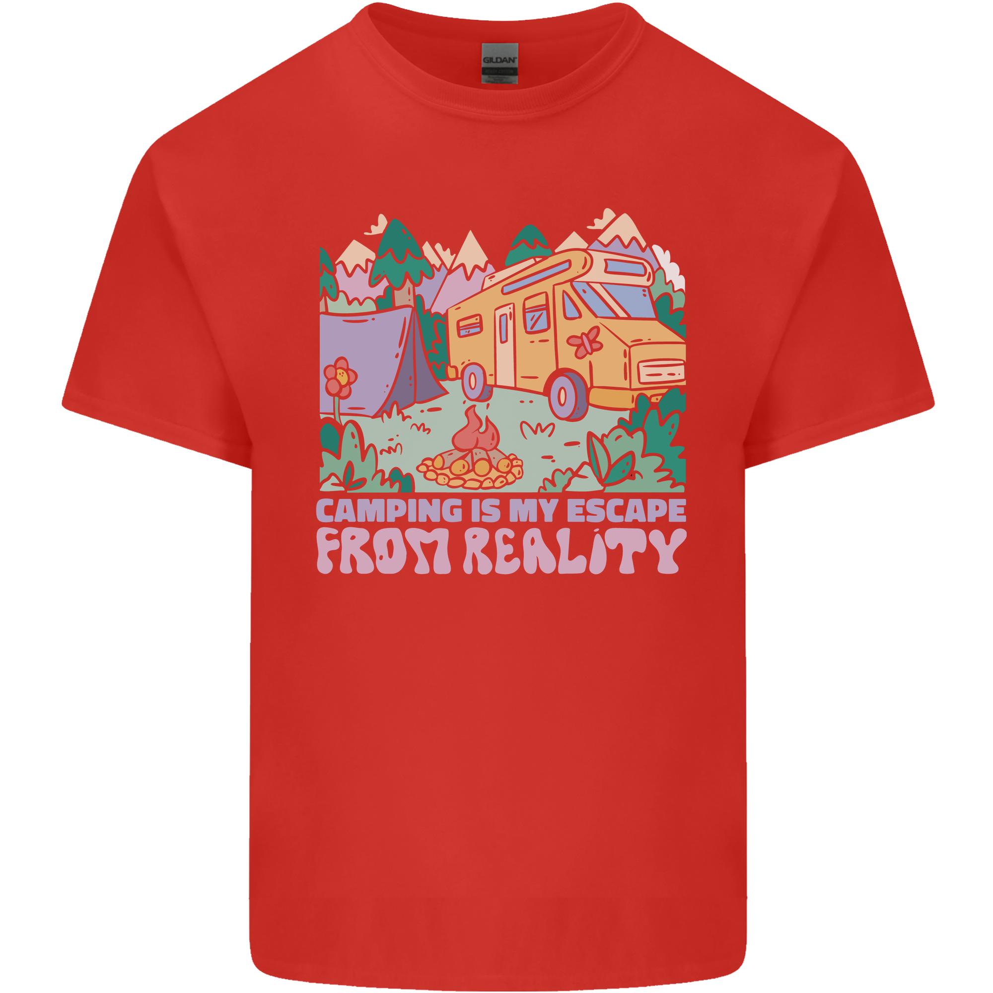 Camping is My Escape From Reality Caravan Unisexs Light Cotton TShirt S