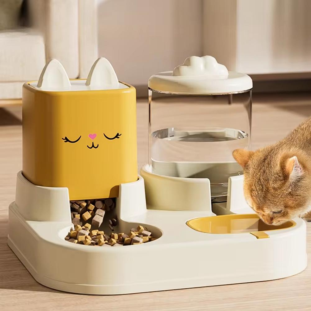 ABWR-Automatic Feeder For Cats & Dogsintegrated Feeder Pet Feeder жёлтый