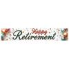 Lightweight Celebration Banner Photo Prop Retirement Decor for Milestone Celebration Holiday Celebration Retirement Party