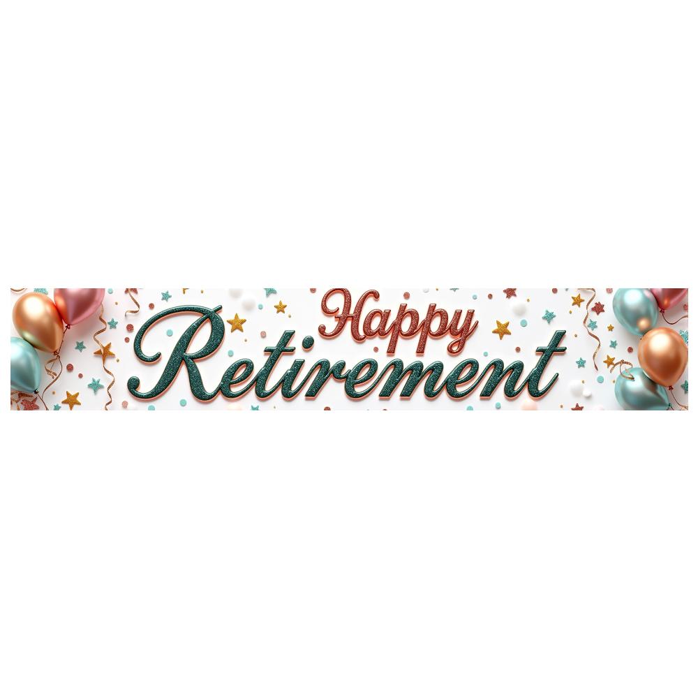 Lightweight Celebration Banner Photo Prop Retirement Decor for Milestone Celebration Holiday Celebration Retirement Party