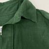BLUEBIRD BOULEVARD Green Linen 100% Long Shirt Dress dress M greenUsed