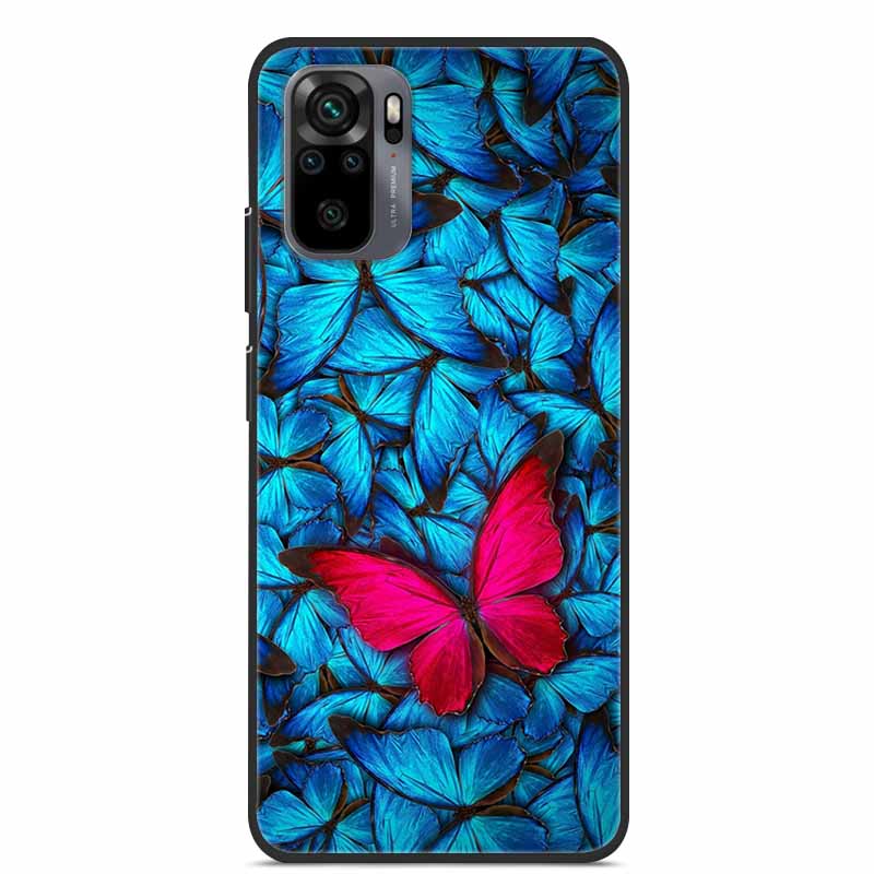 Dla Xiaomi Redmi Note 10S Case silikonowa tylna okładka etui na telefony dla Xiaomi Redmi Note10T 2021 miękki futerał uwaga 10S 10T 10 T S Coque