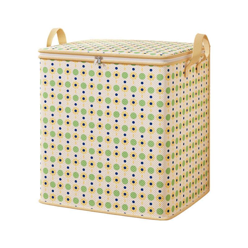 Large Floral Polka Dot Travel Storage Bag for Luggage and Quilts