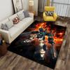 Mecha Warrior with Fiery Aura Suitable As a Non-slip Mat for the Living Room or Bedroom Sofa