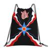 Luxury Assyrian Suryoyo Flag Backpacks Multi-function Drawstring Bags Sports Bag Book Bags for Travel School