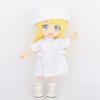 Surgical Uniform Fashion Suit White Coat Outfit White Coat Clothes Plush Doll's Pants Shorts Tops
