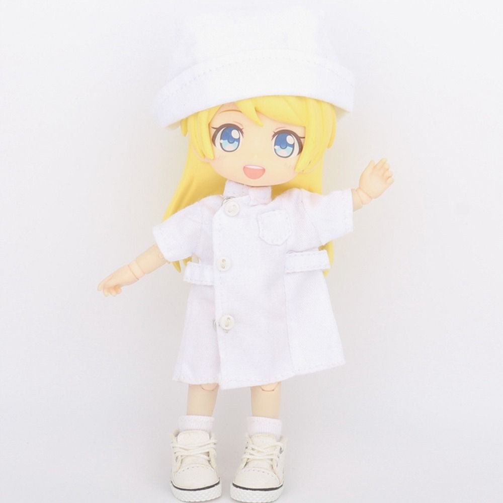 Surgical Uniform Fashion Suit White Coat Outfit White Coat Clothes Plush Doll's Pants Shorts Tops