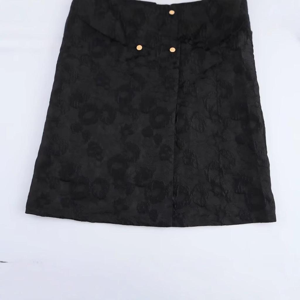 2025 Spring Women's European & American Style Double-Breasted Textured Long Coat