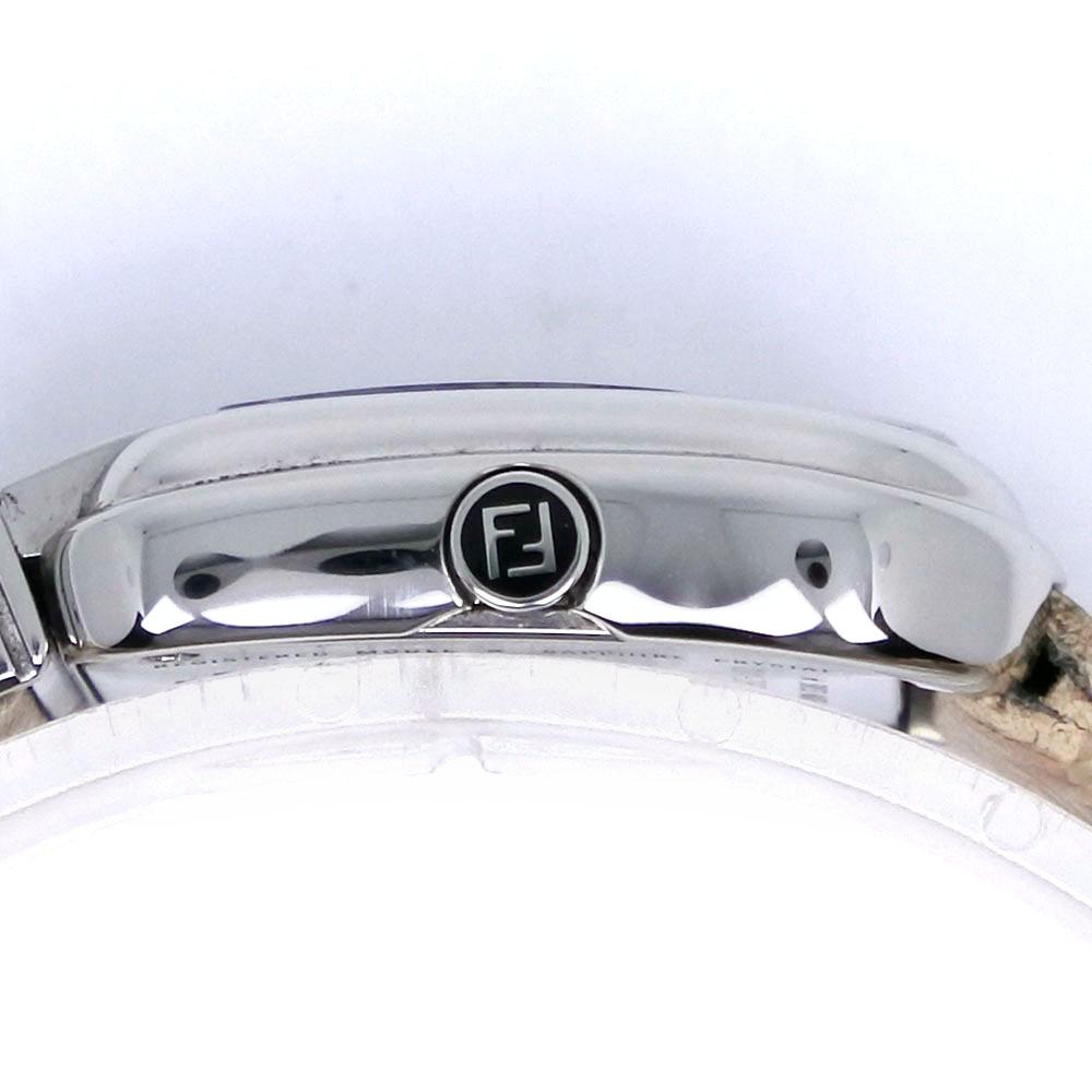 FENDI Beefendi Watches 3800L pink/Silver Pink shellDial Stainless Steel/leather Quartz Analog display Women Used