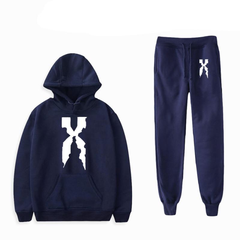 American Rapper DMX Print Männer Frauen Sweatshirt Set Casual Hoodie Und Hosen 2 stücke Sets Übergroßen Trainingsanzug Mode Unisex Kleidung