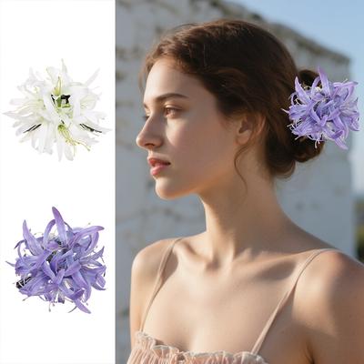 Large Simulated Flowers Hair Clips Hairpin Fashion Hair Accessories Hair Claw For Women Girl