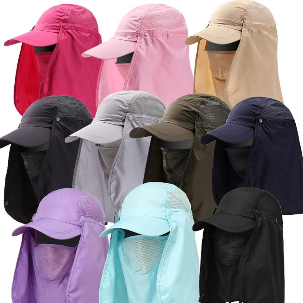 Outdoor UV-Sonnenschutz Sommer Angeln Sonnenhut Atmungsaktiv Nacken Gesicht Baseballkappe Verstellbarer Sonnenschutzhut