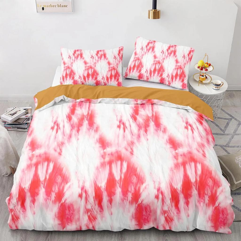 Tie Dye Duvet Cover Set Boho Psychedelic Bedding Set for Boys Girls Teens Bohemian Gypsy Full Comforter Cover Exotic Spiral