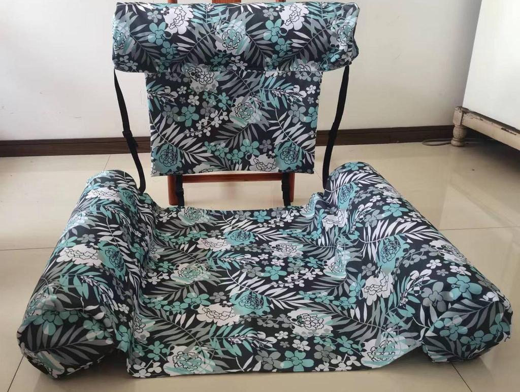 Doppelnutzungs-Schwimmliege: Faltbare Hängematte, Netzrückenlehne & Sofa