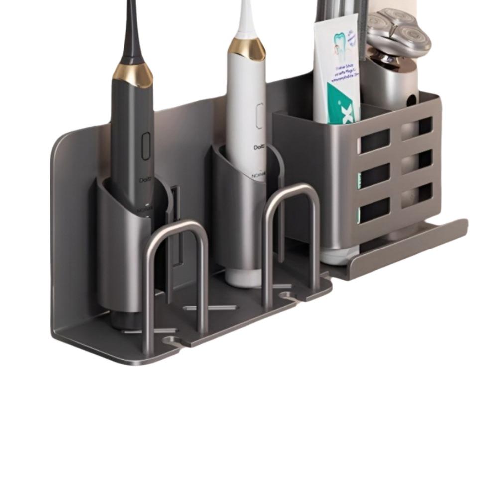 Samolepicí úložný stojan na zubní pastu Vodotěsný závěsný držák na zubní kartáčky Toaletní potřeby